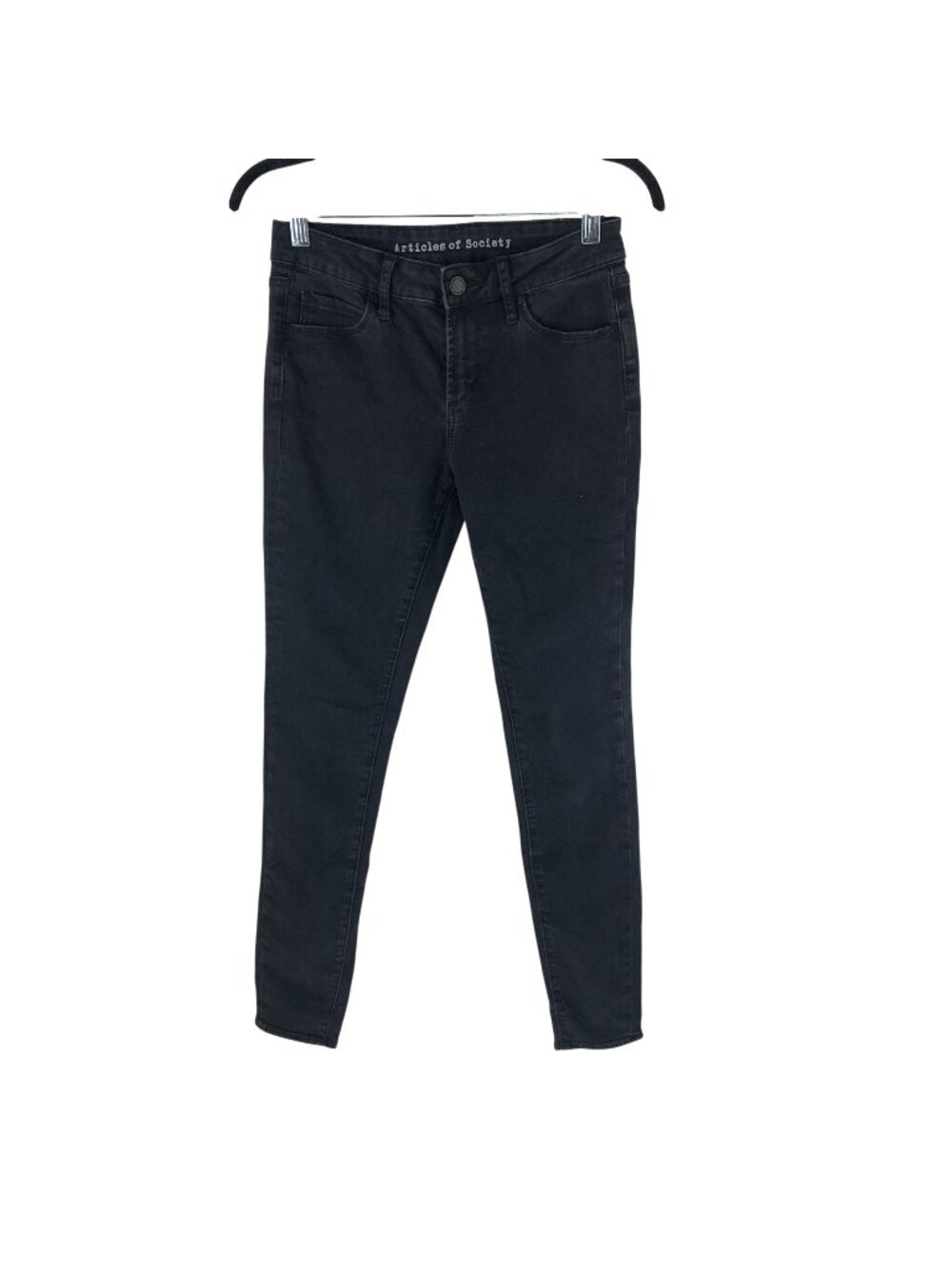 Articles Of Society Black Skinny Jeans Size 26 Stretch Cotton Blend Womens Pants